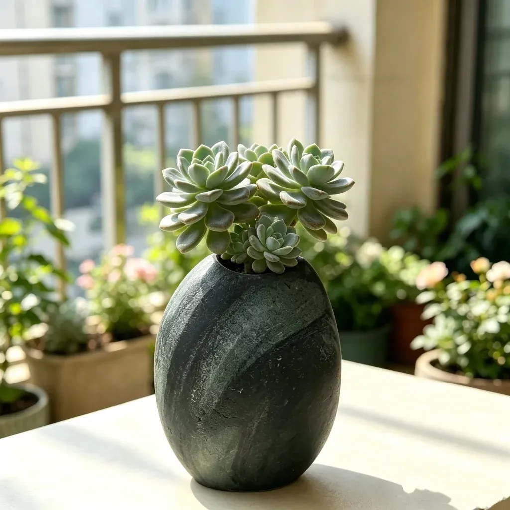 natural stone vase